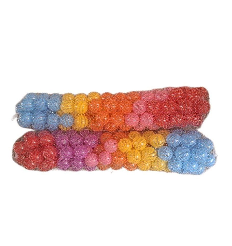 توپ استخری راه راه ( 100عددی ) مواد نو (پست پیشتاز پس کرایه)