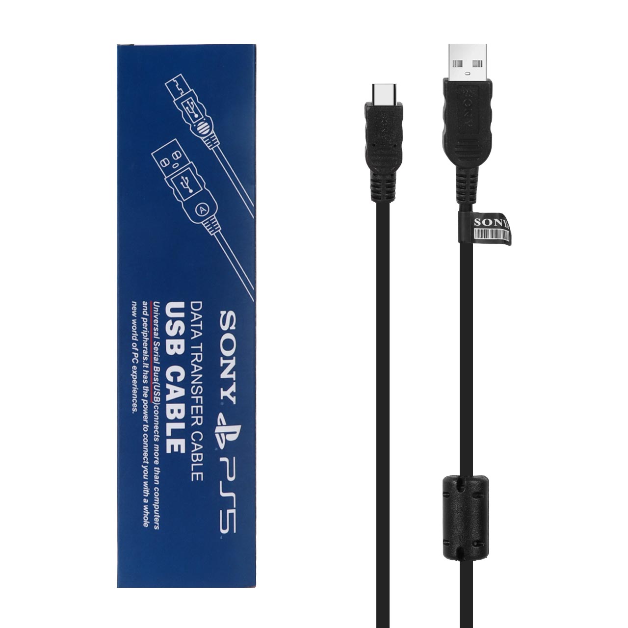 کابل شارژ دسته بازی سونی PS5 اورجینال 0.7 متری