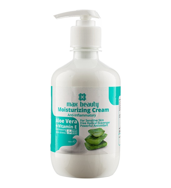 دینا کرم آلوورا مرطوب کننده پمپی مکس بیوتی 400 میلی لیتر | Max Beauty AloeVera Moisturizing Cream 400ml