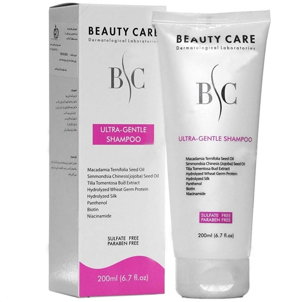 شامپو اولترا جنتل و تقویت کننده بدون سولفات بیوتی کر حجم 200 میلی لیتر | Beauty Care Ultra Gentle and Strengthening Sulf
