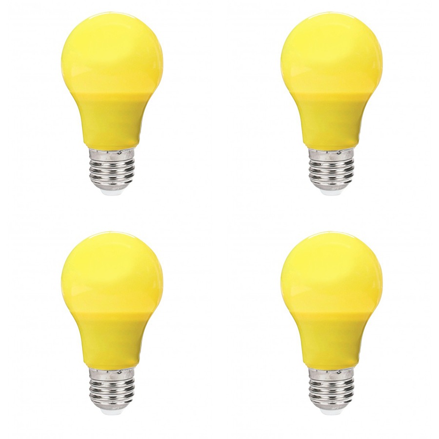 لامپ ال ای دی 9 وات رنگی زرد مدل حبابی