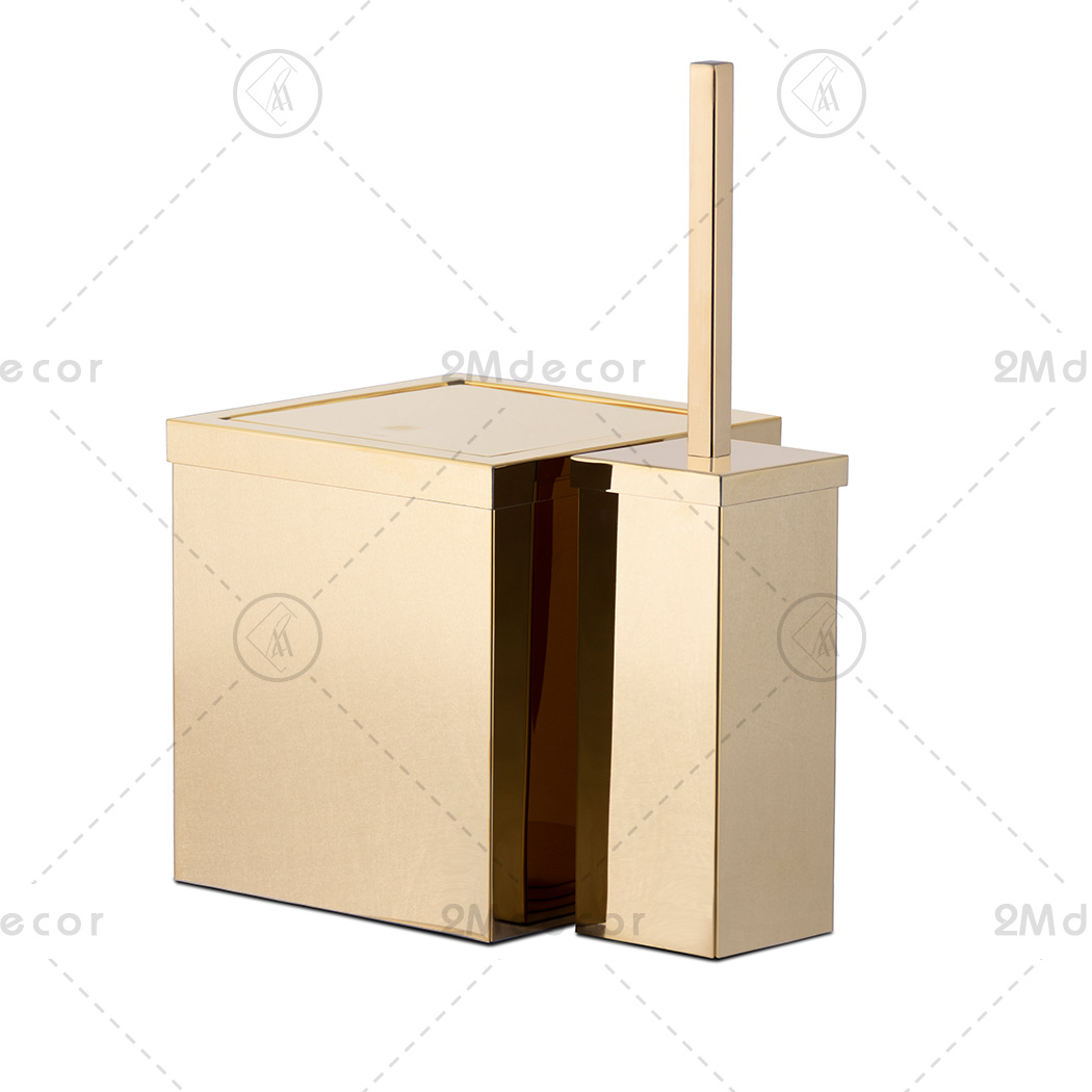 سطل و فرچه مربع طلایی براق (پس کرایه)