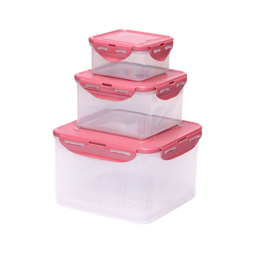 ست فریزری 6 پارچه مربع درب رنگی لیمون کد 77835