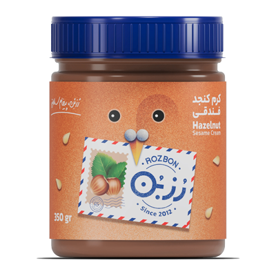 کِرِم کنجد با مغز فندق 400 گرمی