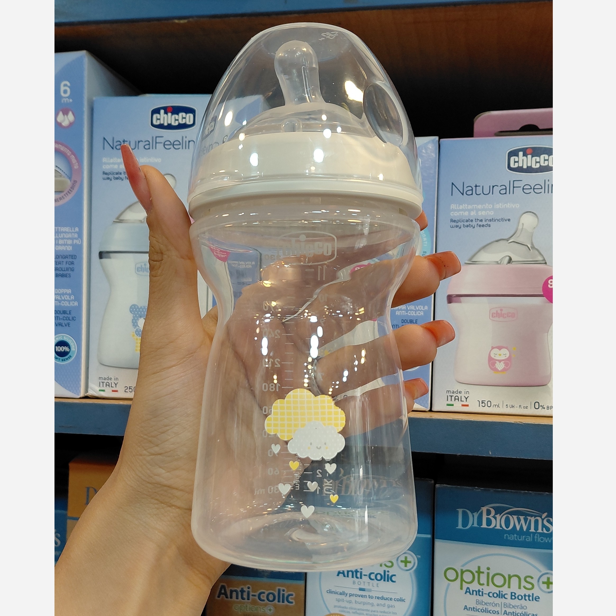 شیشه شیر چیکو مدل نچرال فیلینگ گنجایش 330 میلی لیتر