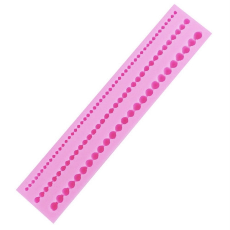 قالب شکلات مدل مالد فوندانت طرح مولد مروارید 3 ردیفه کد M3