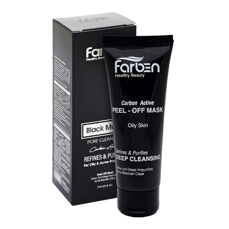 ماسک صورت فاربن مدل ذغال فعال حجم 75 میلی لیتر