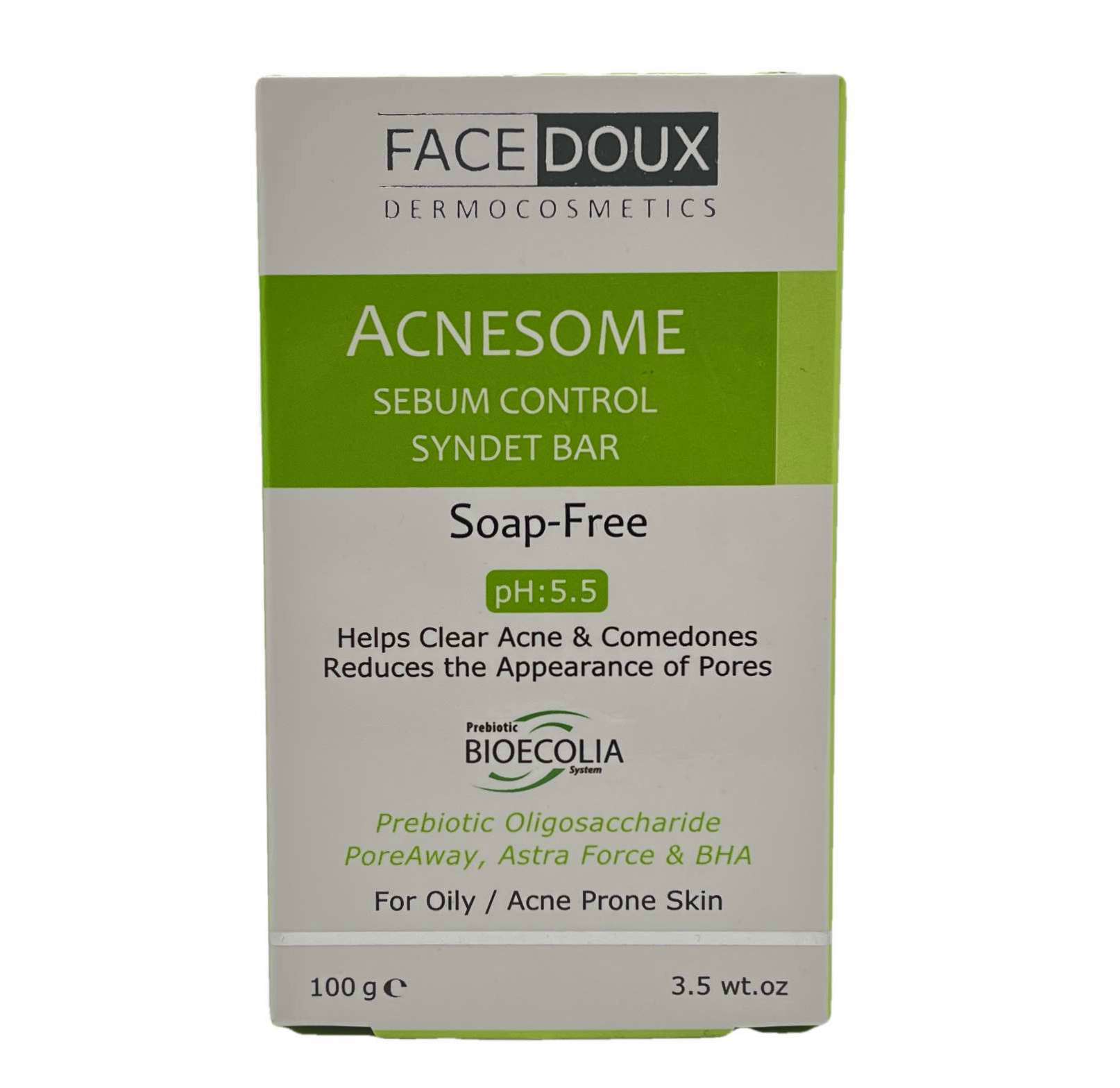 پن کنترل کننده چربی آکنه زوم فیس دوکس Acnesome Syndet Bar Face Doux