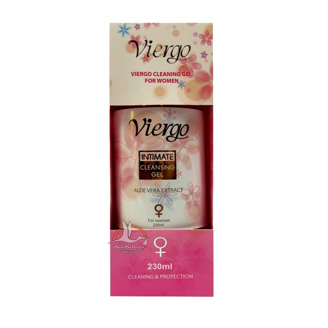 ژل بهداشتی بانوان آلوئه ورا ویرگو 230 میلی لیتر Viergo Intimate Cleansing Gel Aloe Vera Extract For Women 230ml