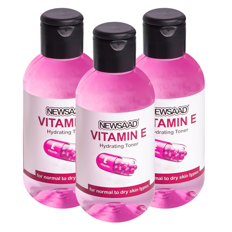 تونر صورت نیوساد مدل Vitamine مناسب برای پوست خشک ونرمال حجم 150میلی لیتر بسته 3 عددی