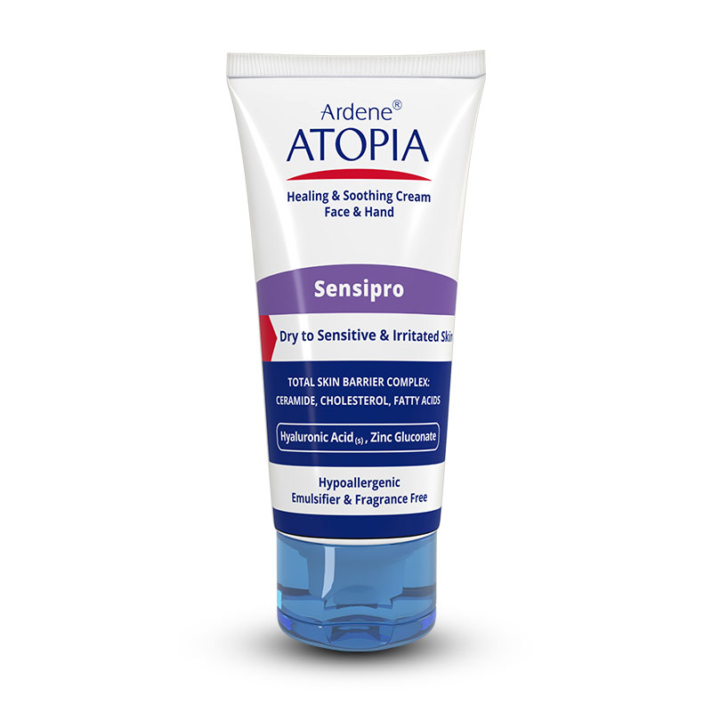 کرم مرطوب کننده و التیام بخش دست و صورت سنسیپرو آردن آتوپیا  Sensipro Healing  Soothing Cream Face  Hand Ardene Atopia