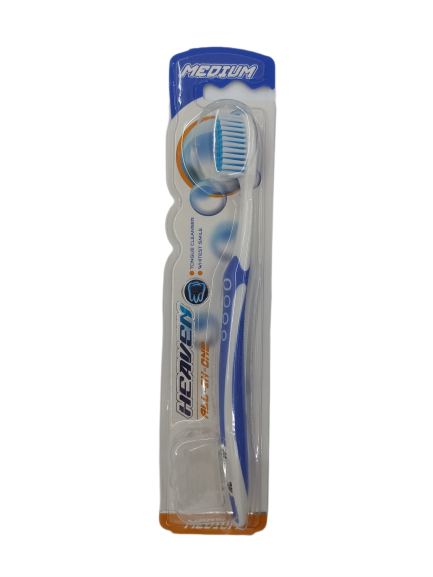 مسواک متوسط بزرگسال مدل آل این وان هیون All In One Medium Adult Toothbrush Heaven