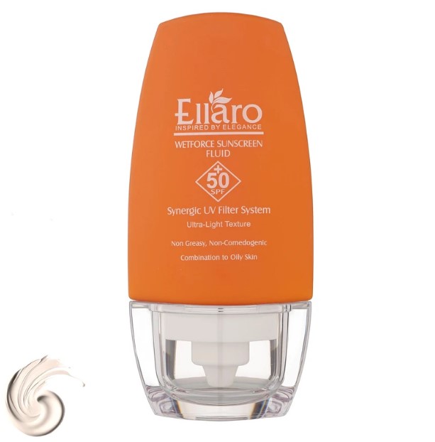 فلویید ضد آفتاب فاقد چربی وت فورس SPF 50 الارو Ellaro Wetforce Sunscreen Fluid SPF50