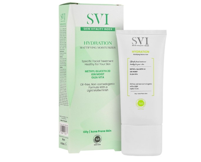 کرم اس وی آی مرطوب کننده پوست چرب SVI Hydration Mattifying Moisturizer