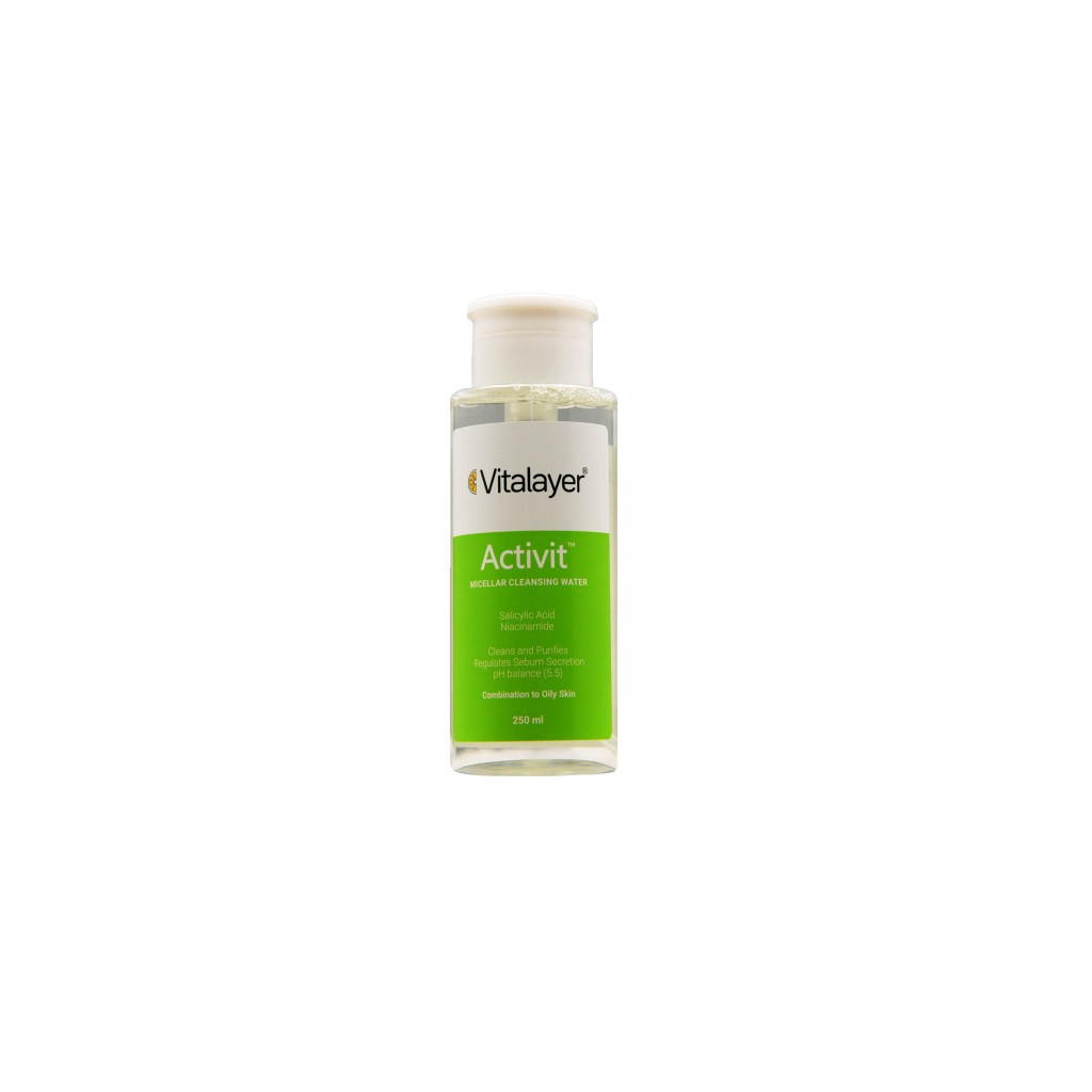 محلول پاک کننده آرایش اکتی ویت ویتالیر Activit Micellar Cleansing Water Vitalayer