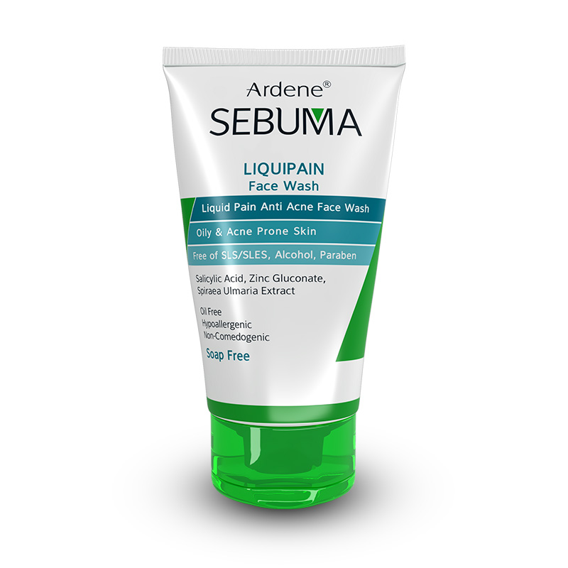 مایع شوینده غیر صابونی صورت پوست چرب آردن سبوما  Liquid Pain Anti Acne Face Wash Ardene Sebuma