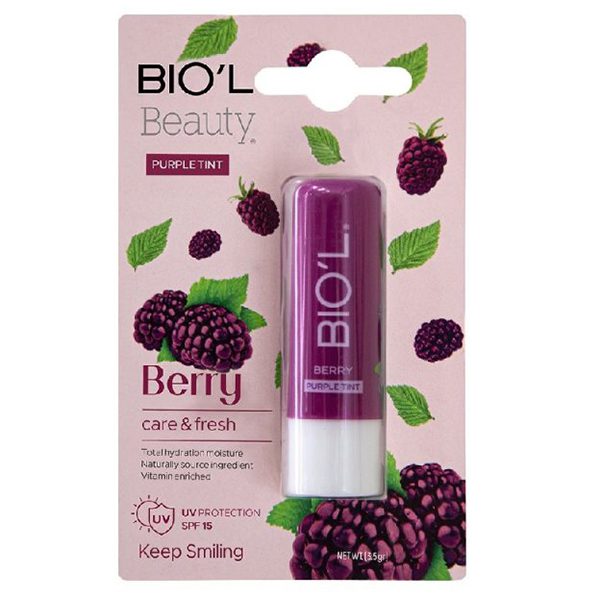 بالم نرم کننده لب توت بنفش بیول Berry Lip Balm Biol