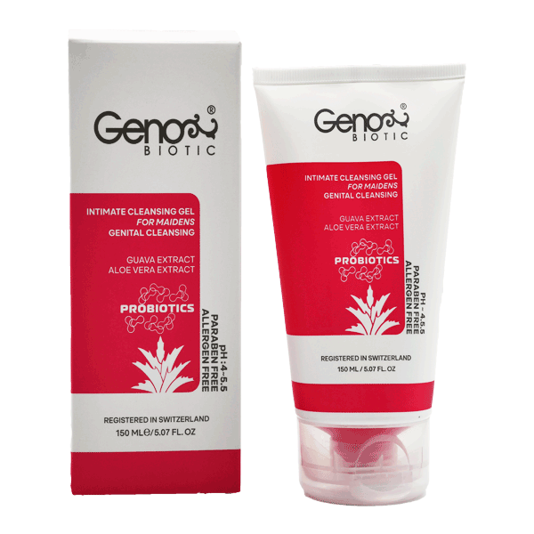 ژل شستشوی ژنیتال دوشیزگان ژنوبایوتیک Geno Biotic Intimate Cleansing Gel For Maidens 150 ml