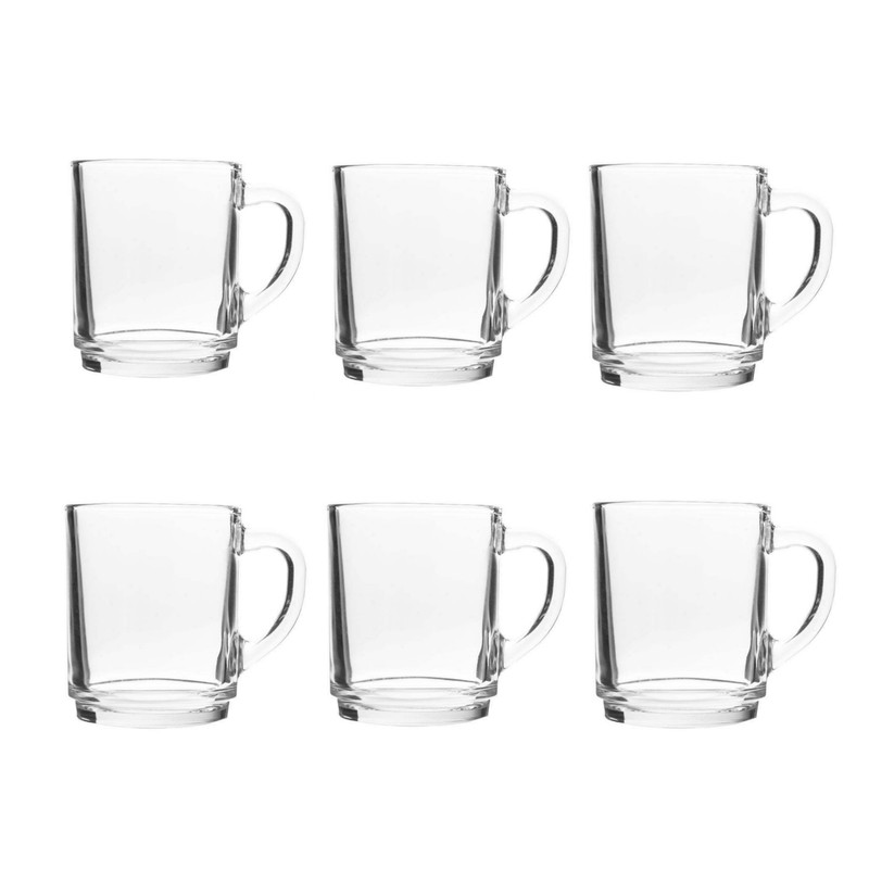 لیوان شیشه و بلور اصفهان مدل Deey بسته 6 عددی