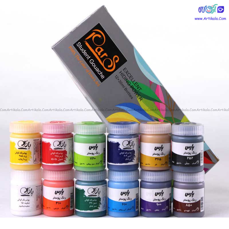 گواش پارس 12 رنگ