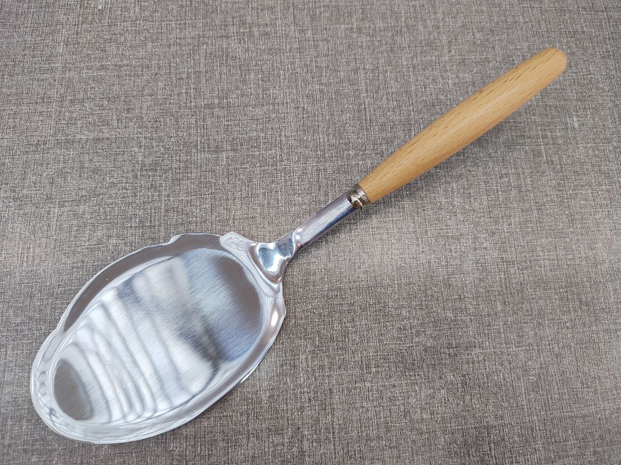 کفگیر برنج دسته چوبی (پست پیشتاز پس کرایه)