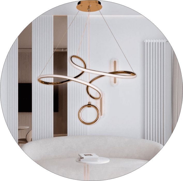 لوستر مدرن سقفی فنری کد00264