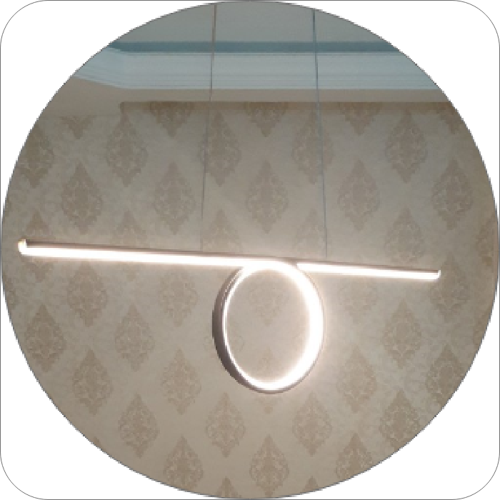 لوستر مدرن خطی مورب ساده سایز 1.20 کد00101