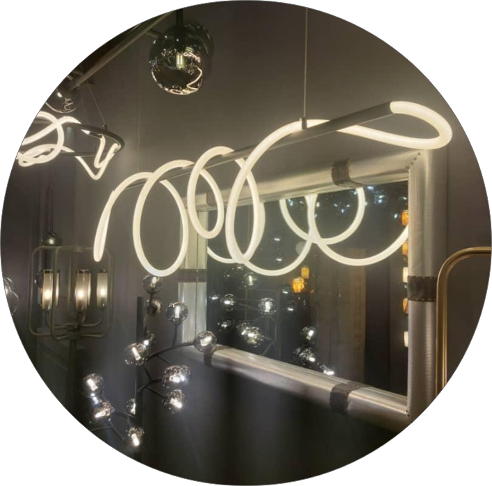 لوستر سقفی مدرن خطی شلنگی کد00170