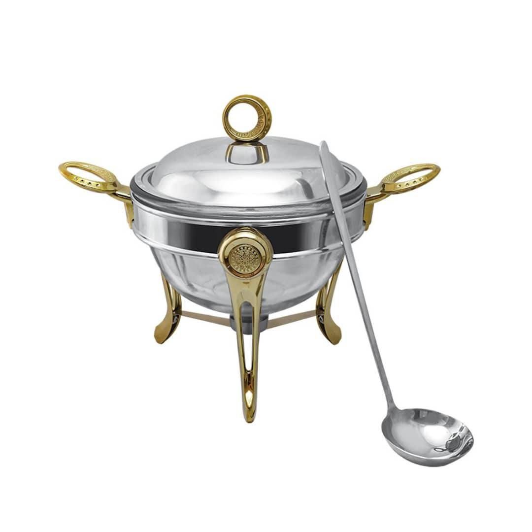 - سوفله سوپ خاتم استیل طلایی مبلمونسرا مدل 289614