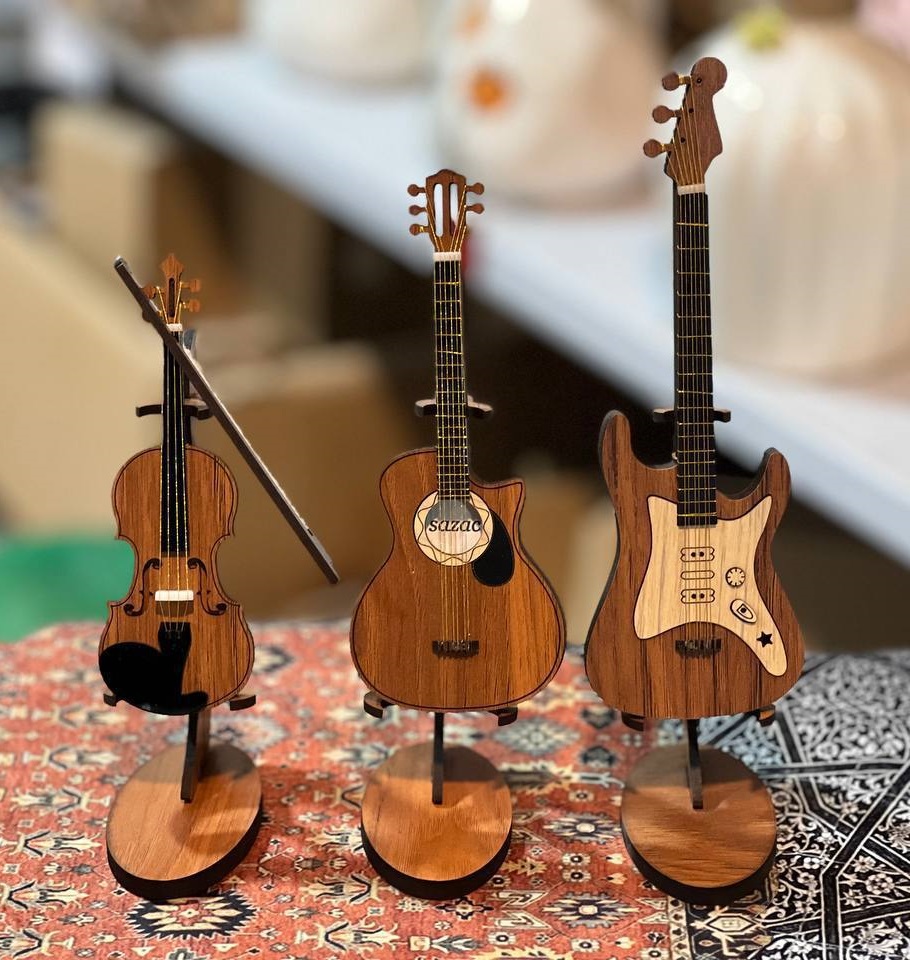 دیجی سیمیا - ساز غربی مینیاتوری (3 عددی) (پست پیشتاز پس کرایه)