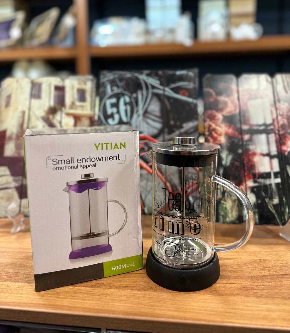 فرنچ پرس 600mil زیر سیلیکونی (پست پیشتاز پس کرایه)