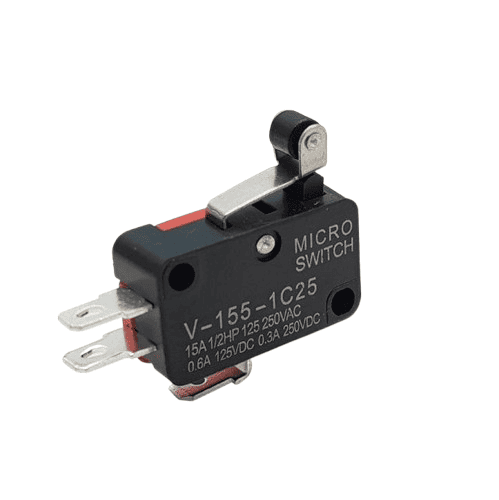 میکروسوییچ سری V-155 اهرم کوتاه قرقره دار