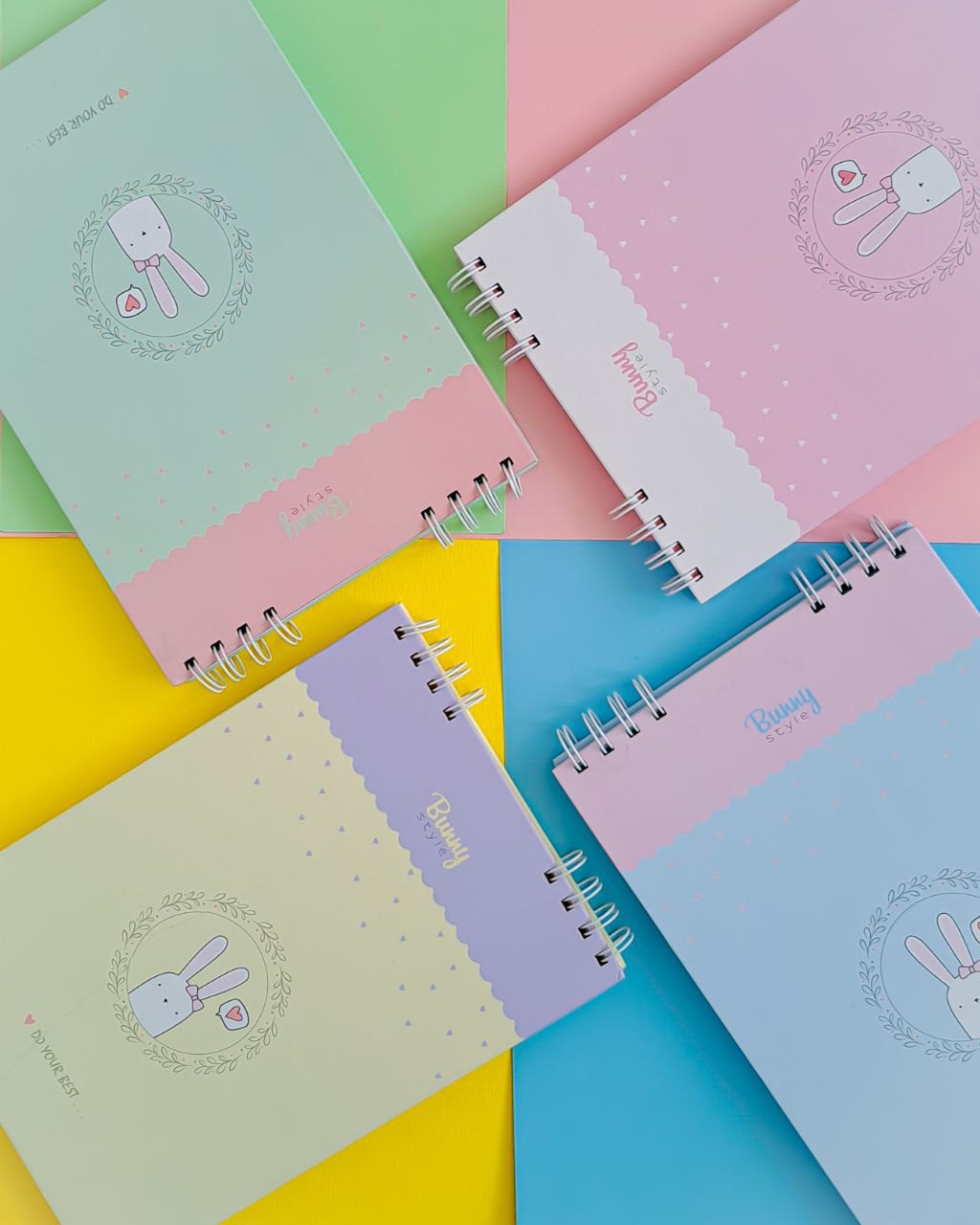 دفتر آبرنگی خرگوشی رنگی(داخلی سفید) سایزB5