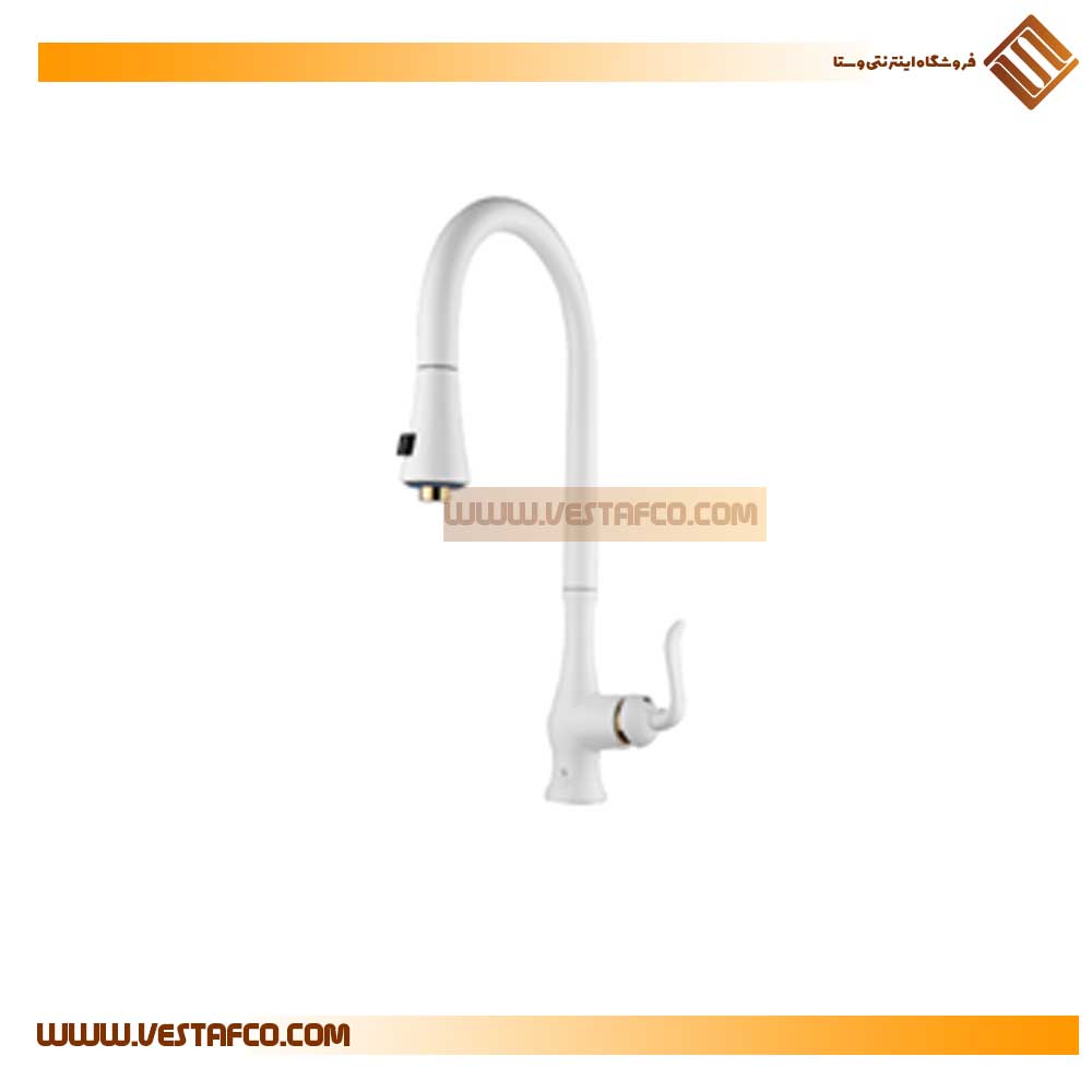 شیر ظرفشویی شاوری سفید مدل اپال کد RA3026