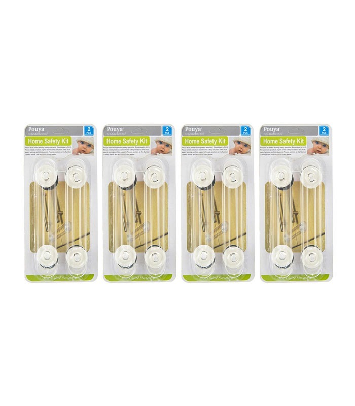 قفل درب کابینت پویا مدل Home Safety Kit چهار بسته 2 عددی