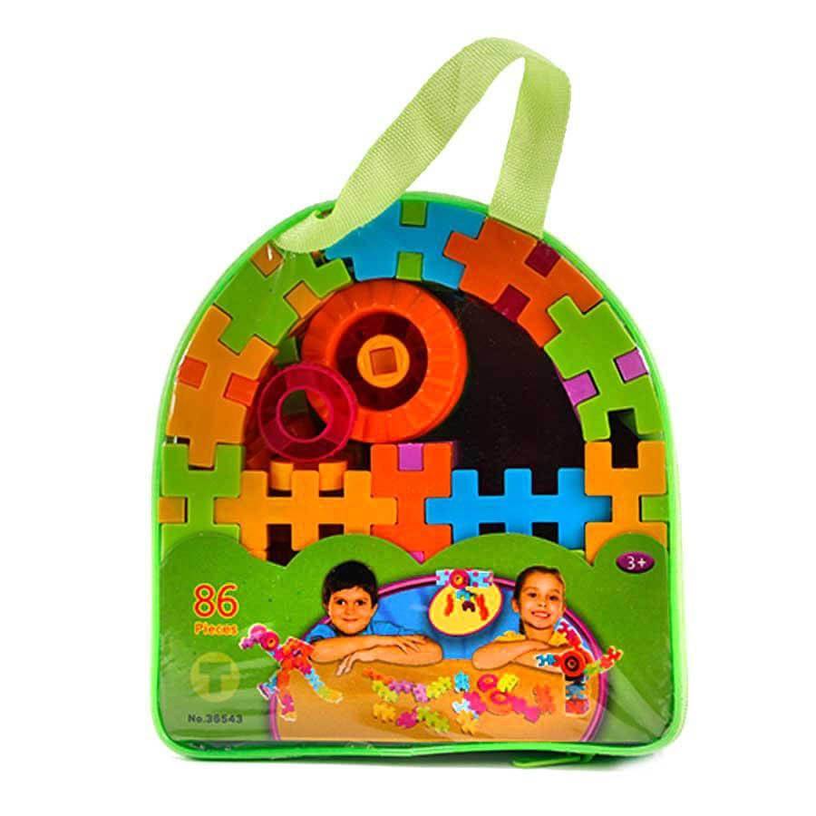 اسباب بازی لگو ساختنی کیفی مدل تندیس 86 تکه (پس کرایه)