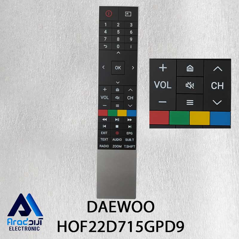 کنترل اصلی و هوشمند تلویزیون دوو HOF22D715GPD9