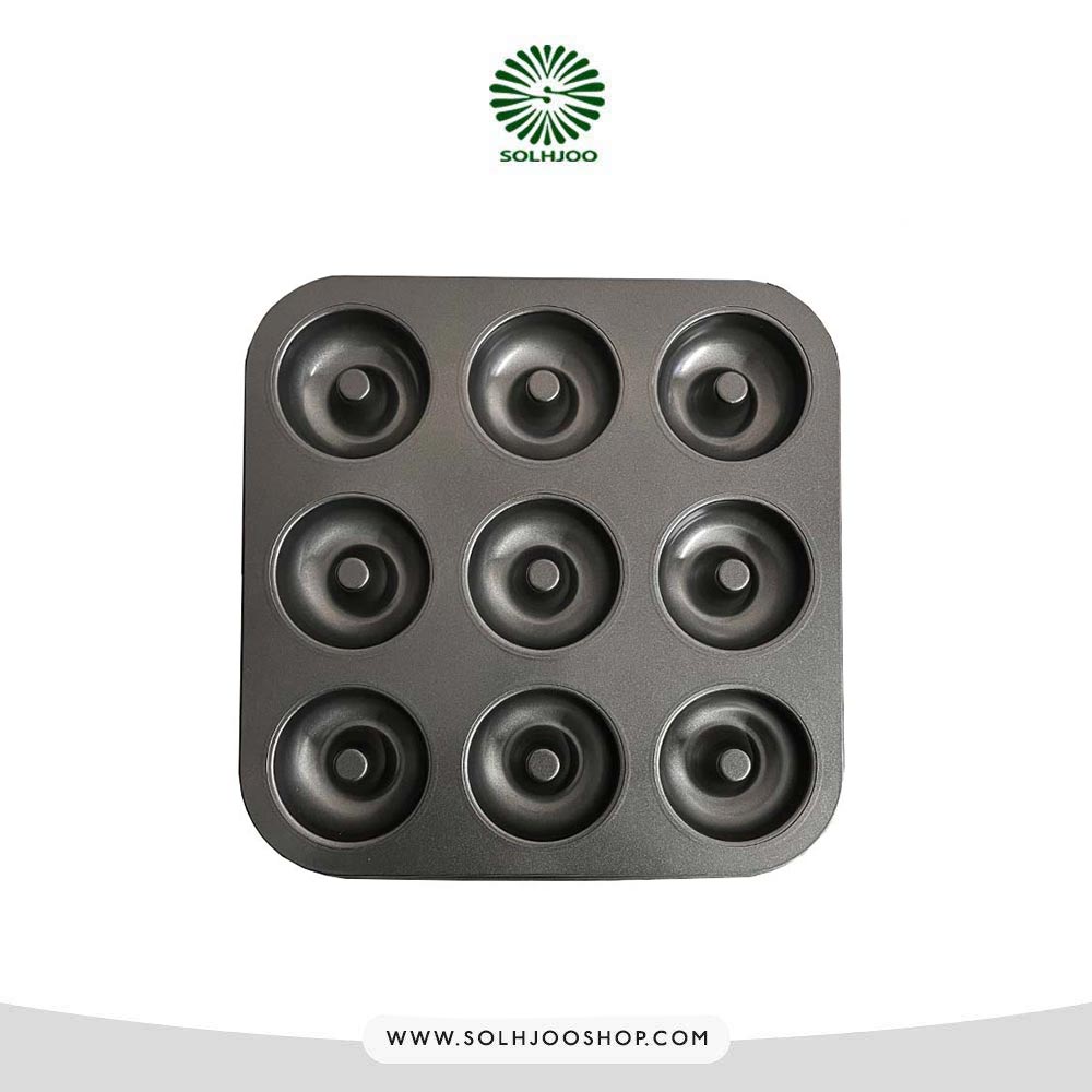 قالب تفلون دونات 9 خانه 26.5*26.5