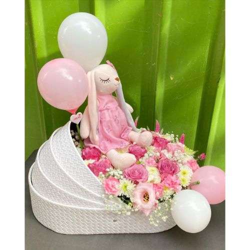 گل برای تولد نوزاد دختر d118