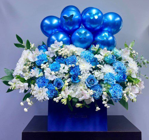 باکس گل تولد با کیک مدل 2024