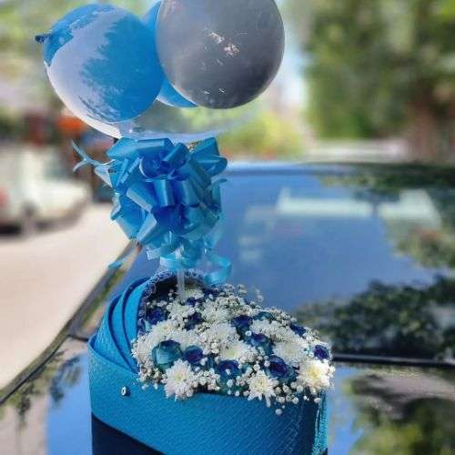 باکس گل برای زایمان پسر d19