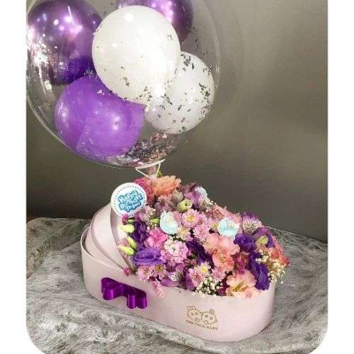 سبد گل مناسب زایمان d104