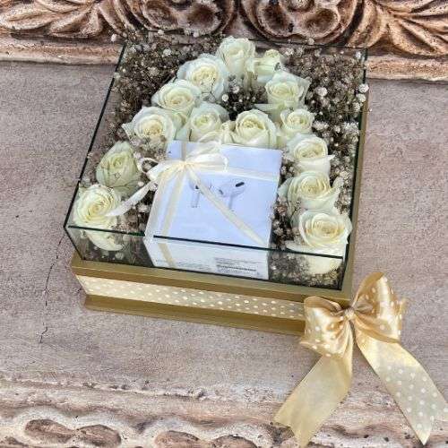 باکس گل رز تولد a233