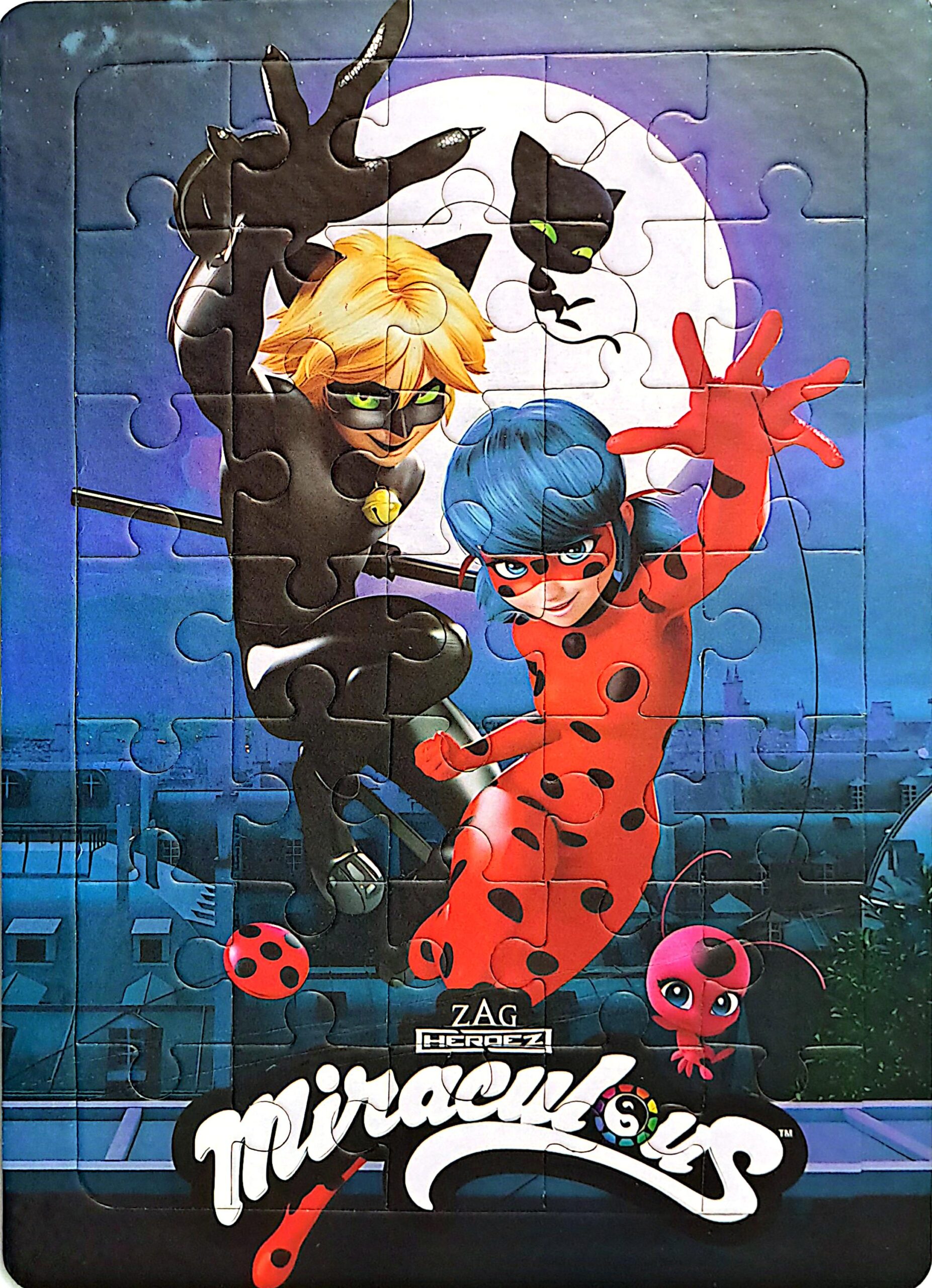 پازل کودک طرح دختر کفشدوزکی