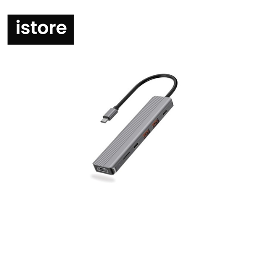 هاب شارژر پاورولوژی مدل Powerology 6 in 1 Slim USB-C HUB