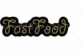 تابلو ال ای دی فست فود لاتین کد 16816 (اقساطی) wo