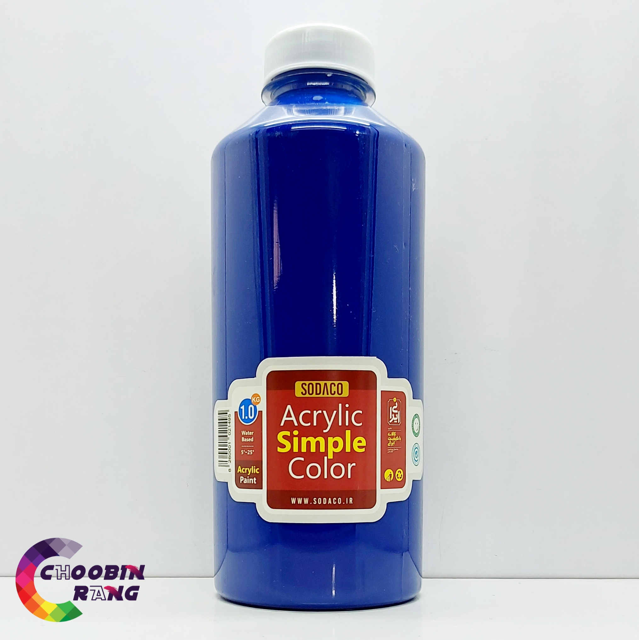 رنگ اکریلیک آبی تیره سوداکو 1 کیلو