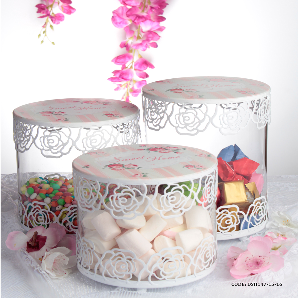 کندی باکس شیشه ای سفید مدل زرنوش