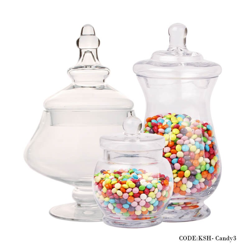 ست کندی باکس شیشه ای سه عددی سری نارگل