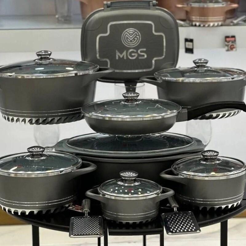 سرویس 22پارچه قابلمه MGS طرح ایتالیاییC